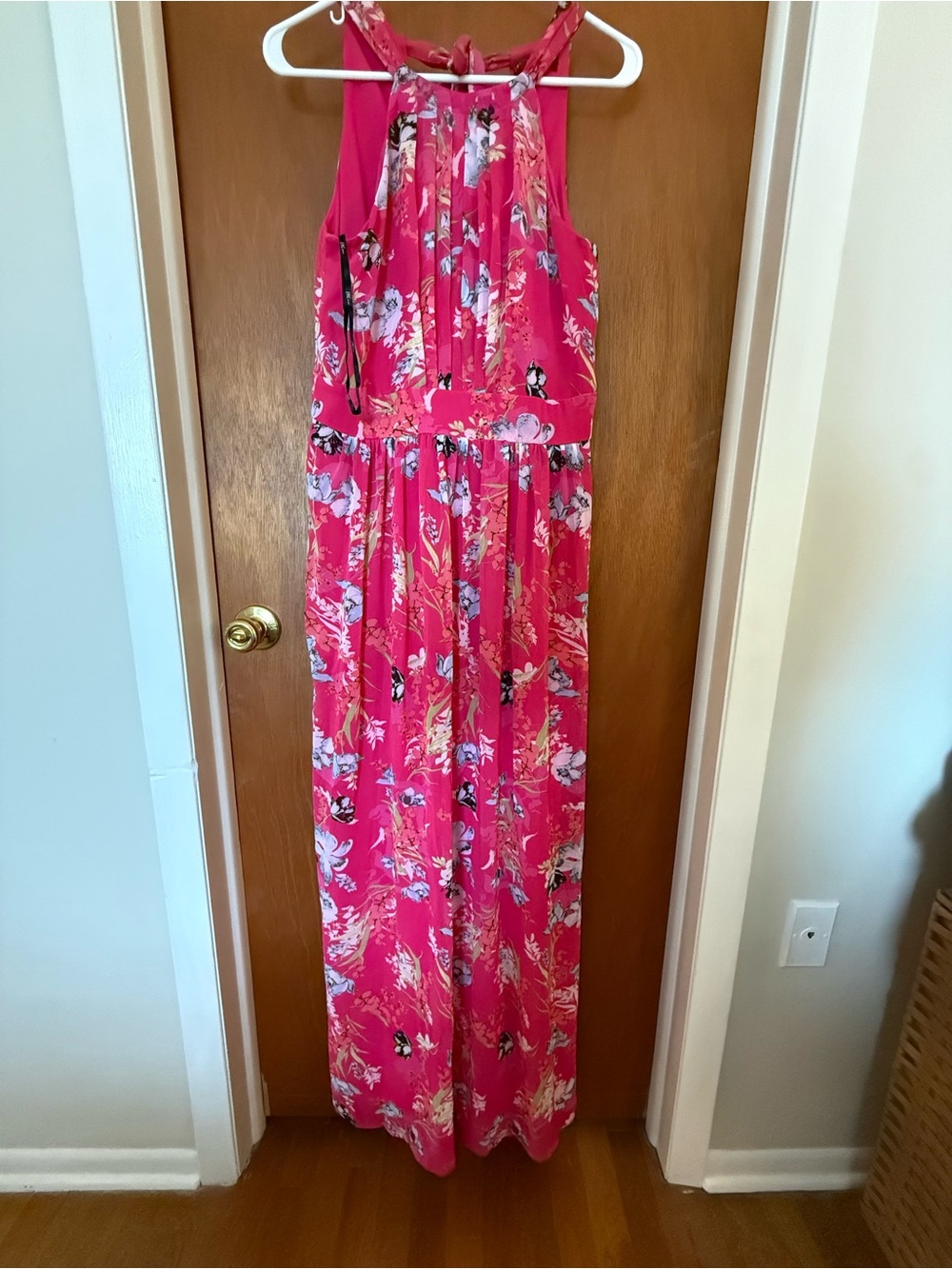 INC International Concepts Pink Floral Halter Dress